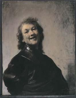 REMBRANDT Harmenszoon van Rijn A more cheerful pose, also from ca. china oil painting image